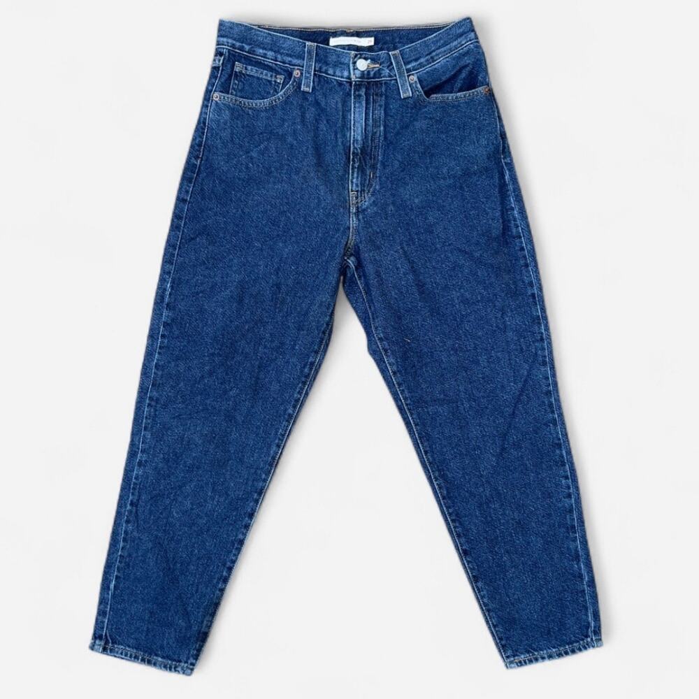 Levi’s Premium Denim High Waisted Dark Wash Mom Jeans